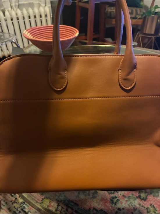 The Row Handbags - The Row Margaux 15. Tan soft supple leather.  Like New.